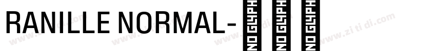 RANILLE NORMAL字体转换